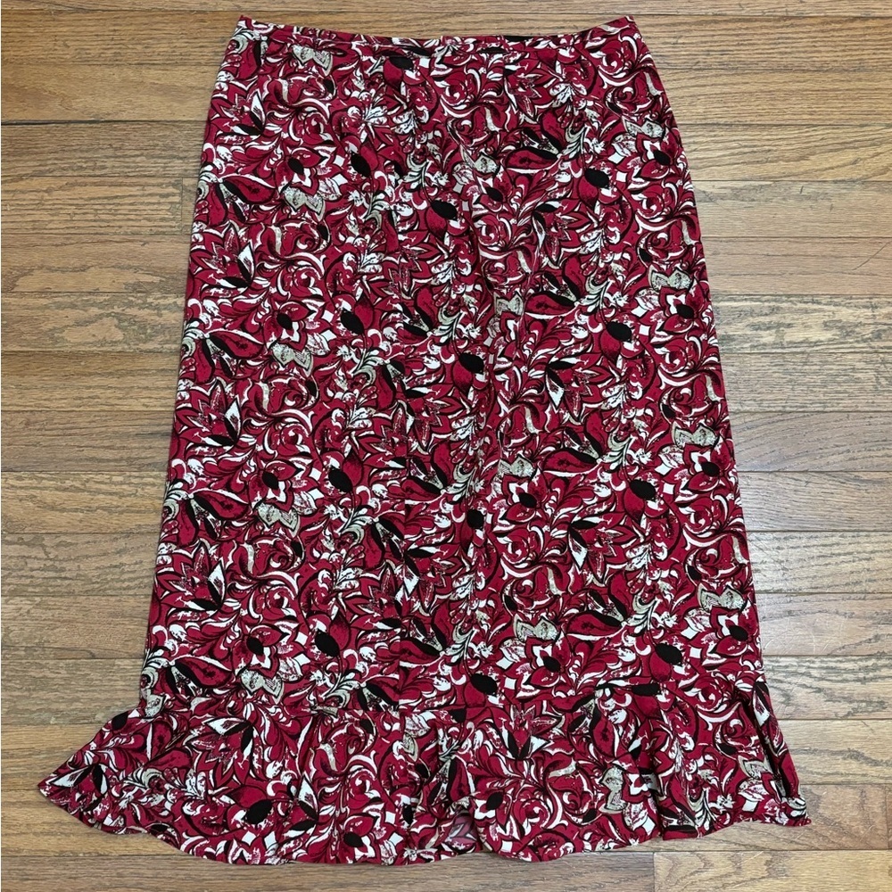 Women's Christopher & Banks Floral/Paisley Skirt | Size 8